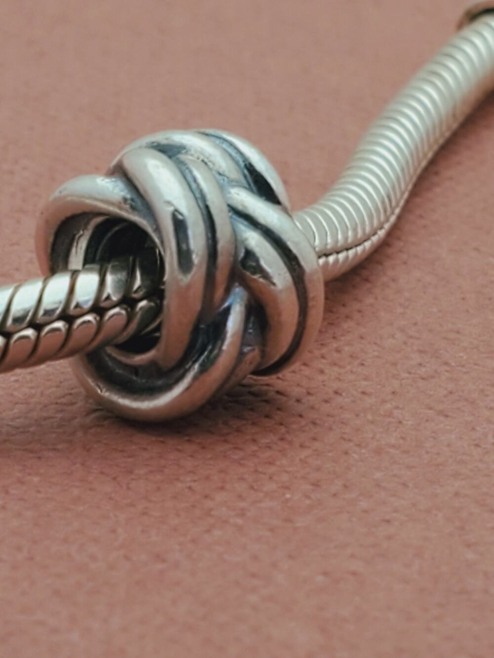 PANDORA Love Knot Charm in 925 Sterling Silver 790484
